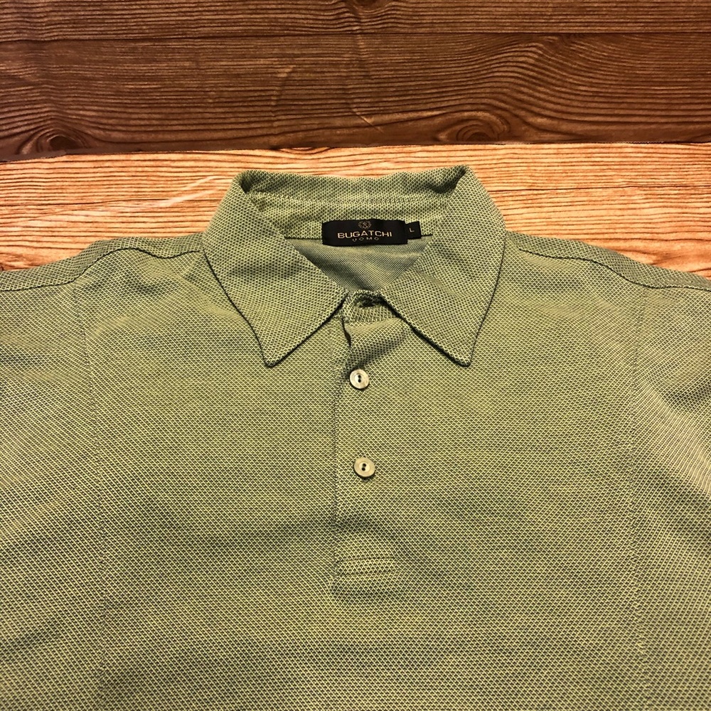 Men’s Bugatachi long sleeve polo shirt